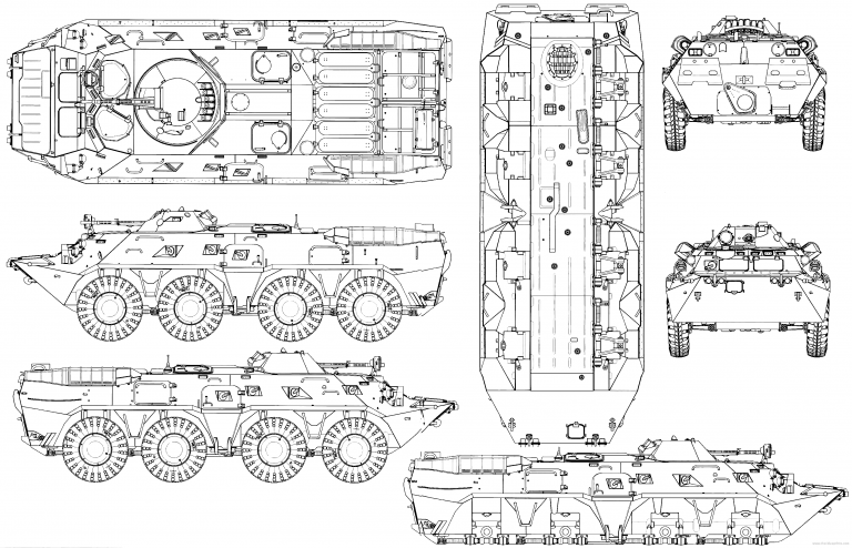 Бтр 90 чертежи