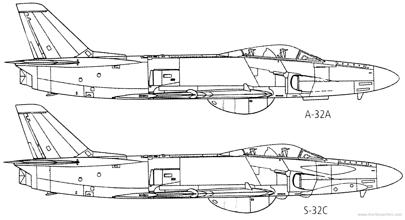 Saab 35 чертеж